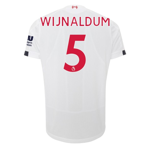 Camiseta Liverpool NO.5 Wijnaldum Segunda equipación 2019-2020 Blanco